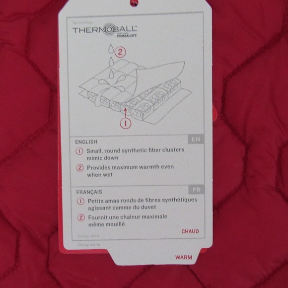 NWT The North Face Red Hooded Thermoball Jacket - Picture 4 of 8